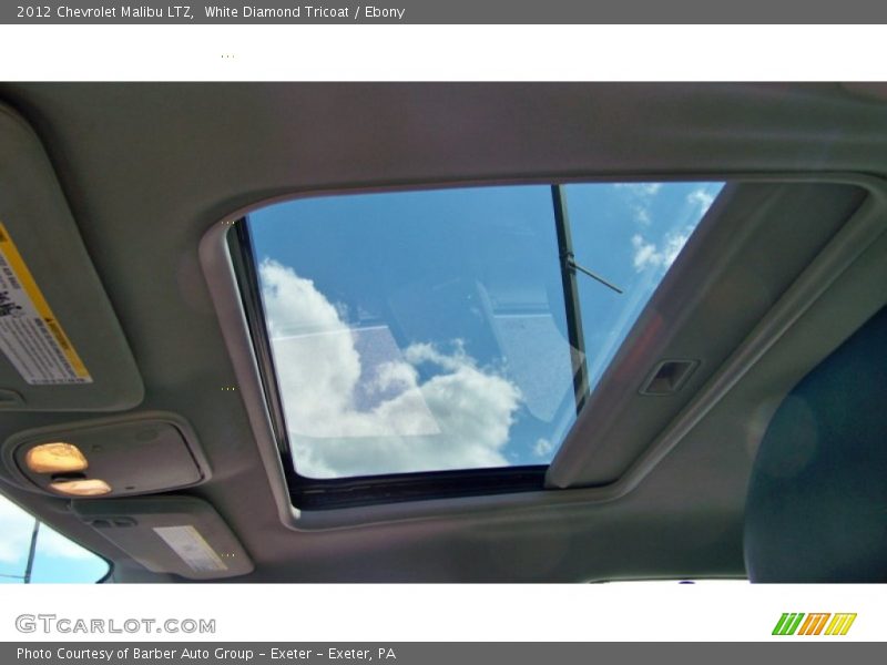 White Diamond Tricoat / Ebony 2012 Chevrolet Malibu LTZ