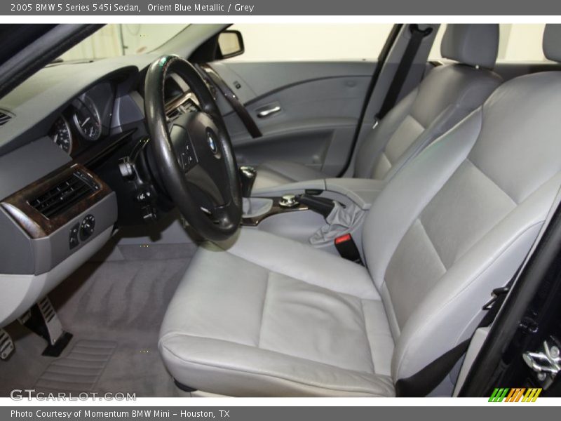 Orient Blue Metallic / Grey 2005 BMW 5 Series 545i Sedan