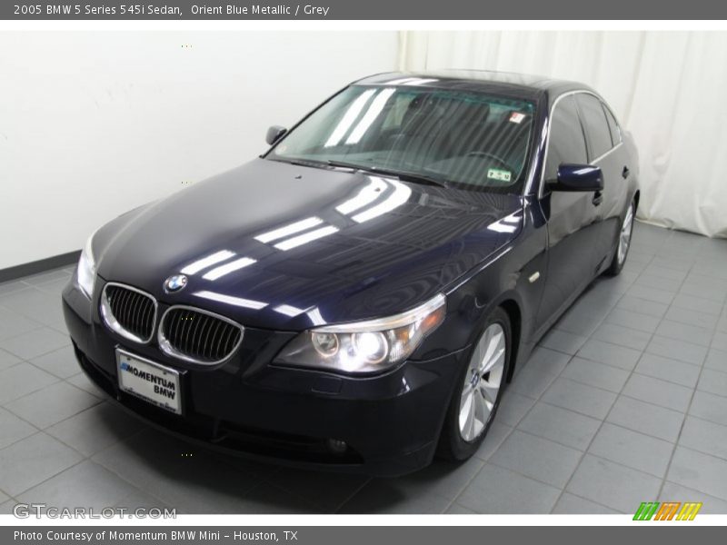 Orient Blue Metallic / Grey 2005 BMW 5 Series 545i Sedan