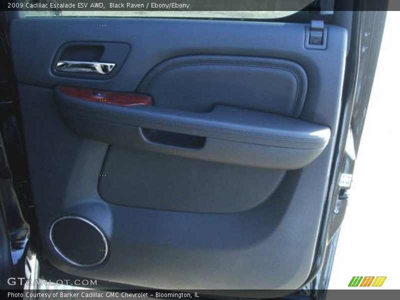 Black Raven / Ebony/Ebony 2009 Cadillac Escalade ESV AWD
