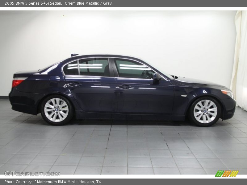 Orient Blue Metallic / Grey 2005 BMW 5 Series 545i Sedan
