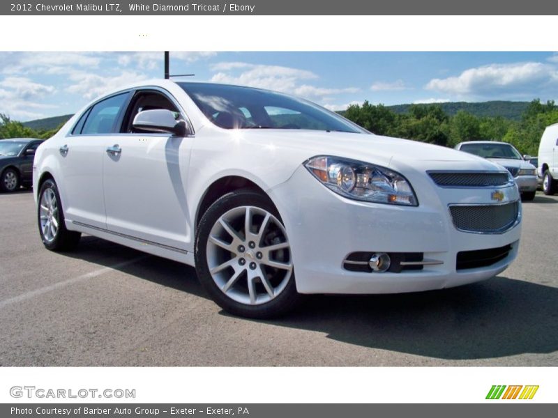 White Diamond Tricoat / Ebony 2012 Chevrolet Malibu LTZ