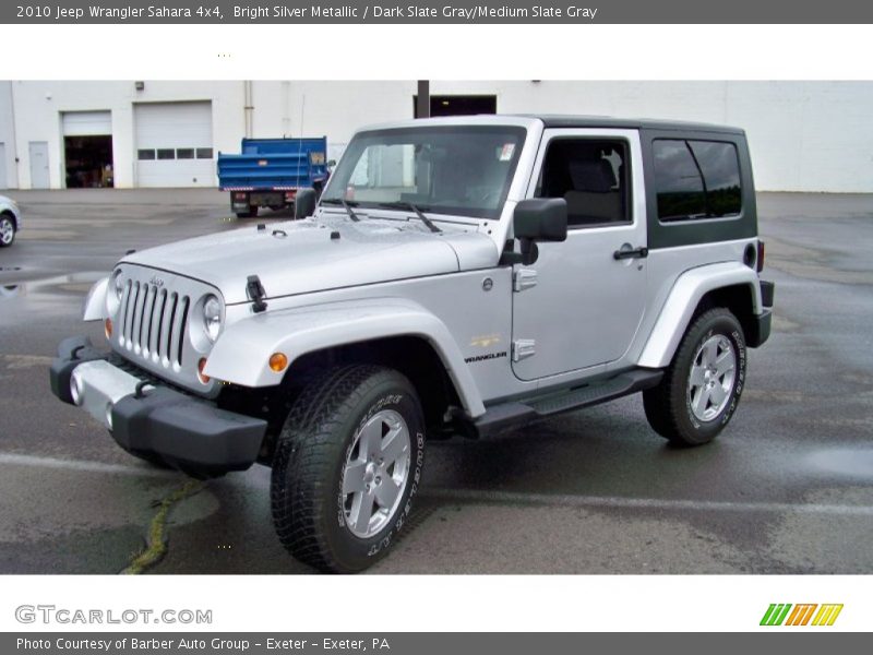 Bright Silver Metallic / Dark Slate Gray/Medium Slate Gray 2010 Jeep Wrangler Sahara 4x4