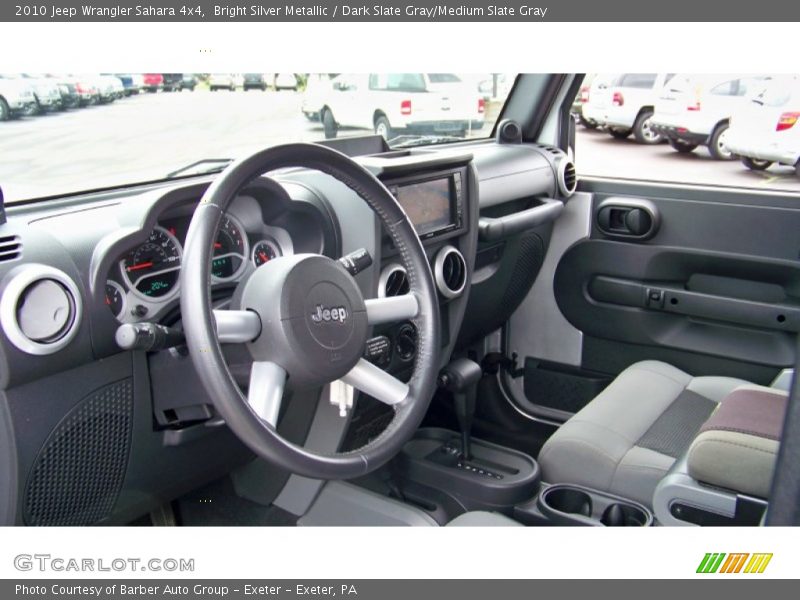 Bright Silver Metallic / Dark Slate Gray/Medium Slate Gray 2010 Jeep Wrangler Sahara 4x4
