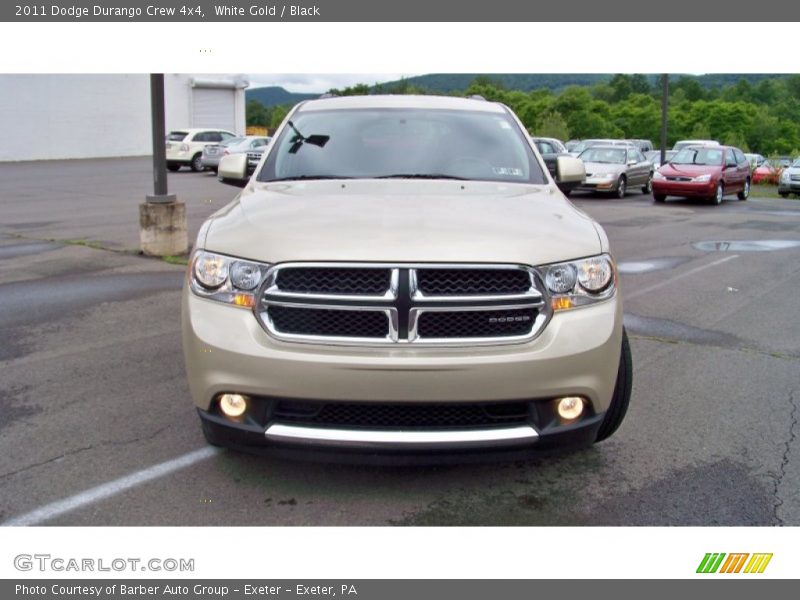 White Gold / Black 2011 Dodge Durango Crew 4x4