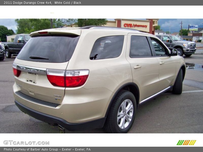 White Gold / Black 2011 Dodge Durango Crew 4x4
