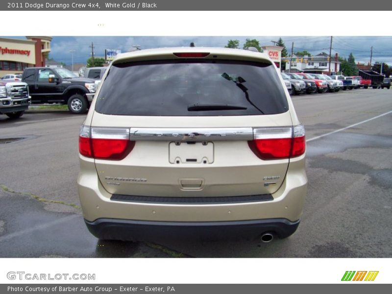 White Gold / Black 2011 Dodge Durango Crew 4x4