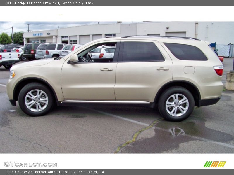 White Gold / Black 2011 Dodge Durango Crew 4x4