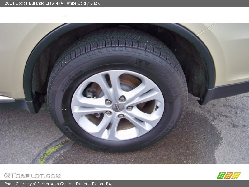 White Gold / Black 2011 Dodge Durango Crew 4x4