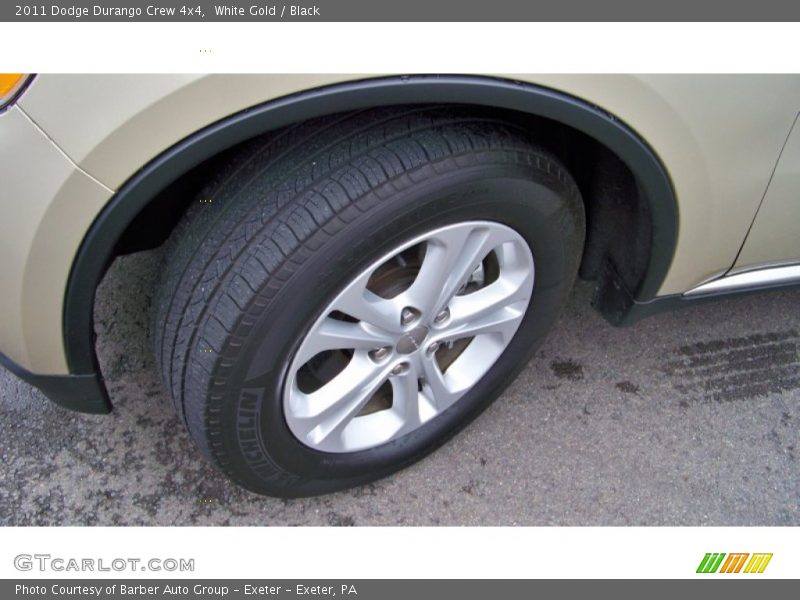 White Gold / Black 2011 Dodge Durango Crew 4x4