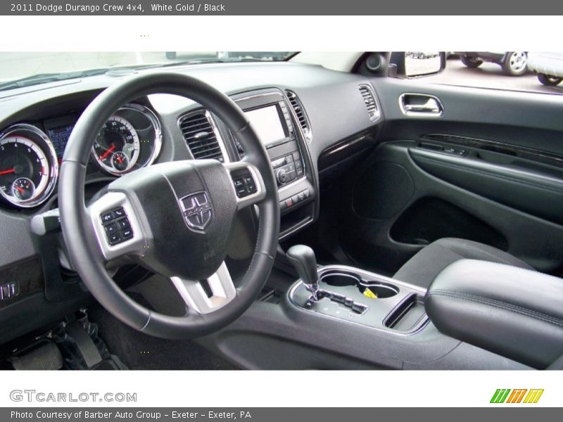 White Gold / Black 2011 Dodge Durango Crew 4x4