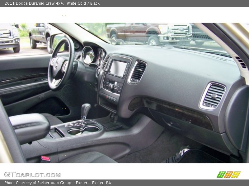 White Gold / Black 2011 Dodge Durango Crew 4x4