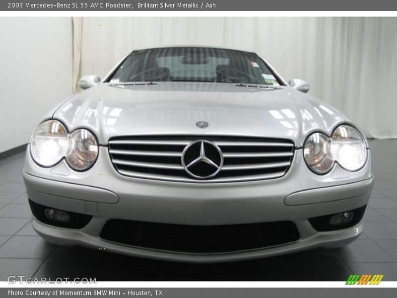 Brilliant Silver Metallic / Ash 2003 Mercedes-Benz SL 55 AMG Roadster
