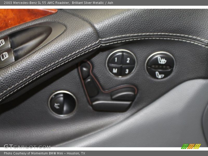 Brilliant Silver Metallic / Ash 2003 Mercedes-Benz SL 55 AMG Roadster