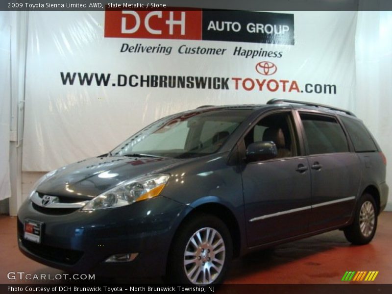 Slate Metallic / Stone 2009 Toyota Sienna Limited AWD
