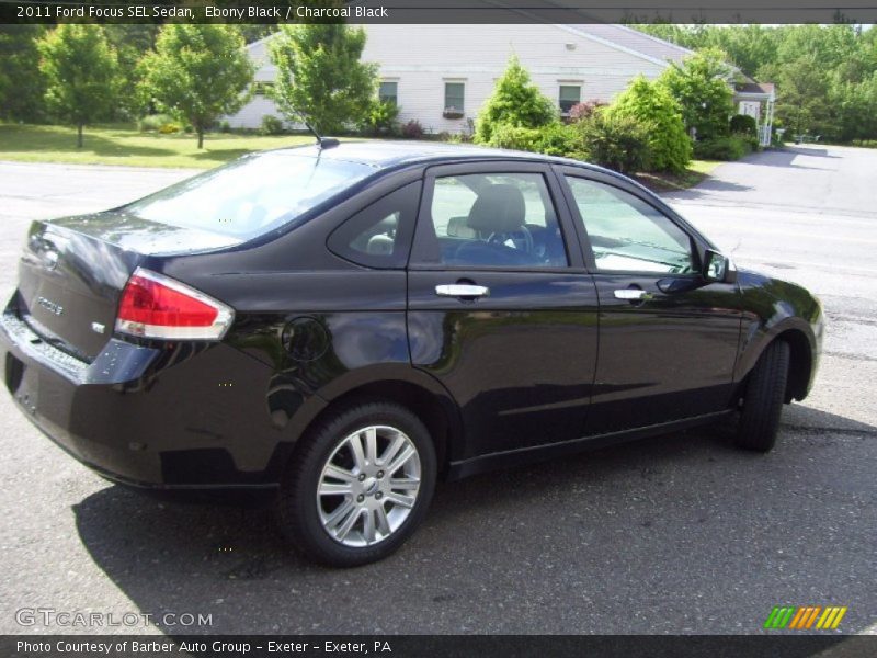 Ebony Black / Charcoal Black 2011 Ford Focus SEL Sedan