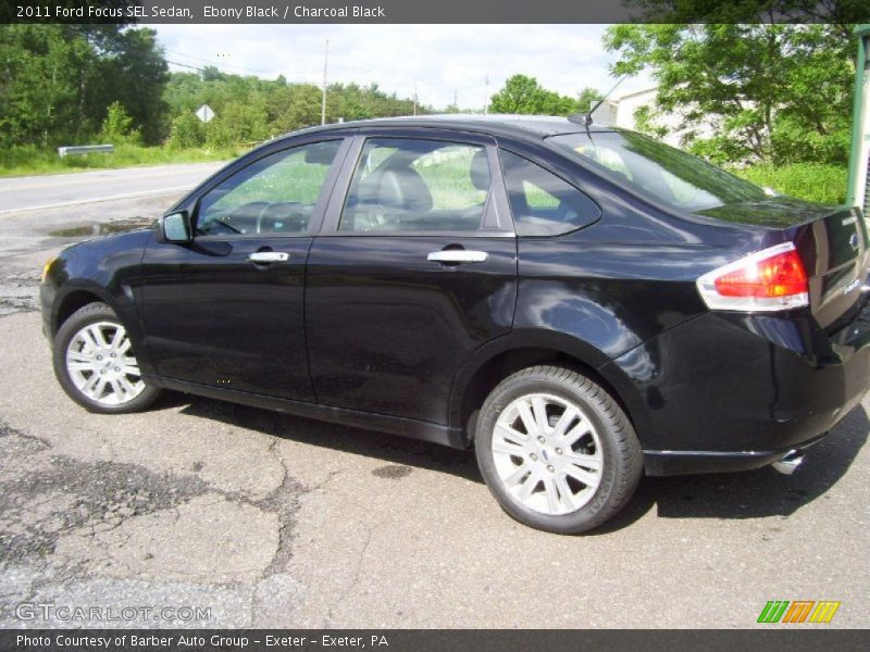 Ebony Black / Charcoal Black 2011 Ford Focus SEL Sedan