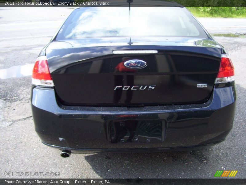 Ebony Black / Charcoal Black 2011 Ford Focus SEL Sedan