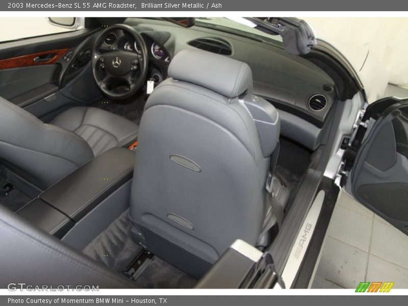 Brilliant Silver Metallic / Ash 2003 Mercedes-Benz SL 55 AMG Roadster