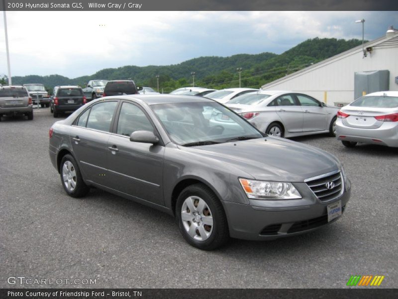 Willow Gray / Gray 2009 Hyundai Sonata GLS