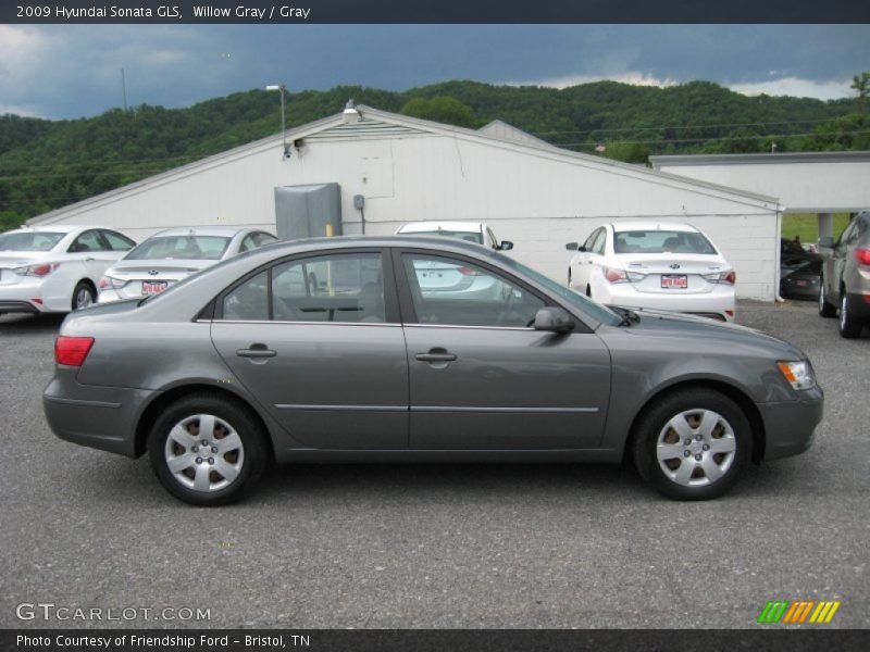 Willow Gray / Gray 2009 Hyundai Sonata GLS