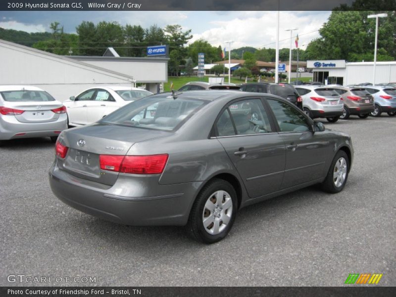 Willow Gray / Gray 2009 Hyundai Sonata GLS
