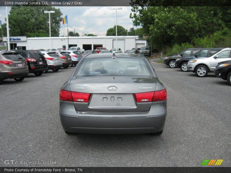 Willow Gray / Gray 2009 Hyundai Sonata GLS