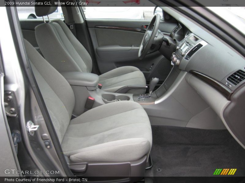 Willow Gray / Gray 2009 Hyundai Sonata GLS