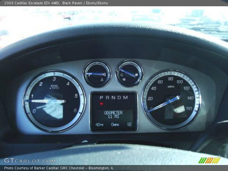 Black Raven / Ebony/Ebony 2009 Cadillac Escalade ESV AWD