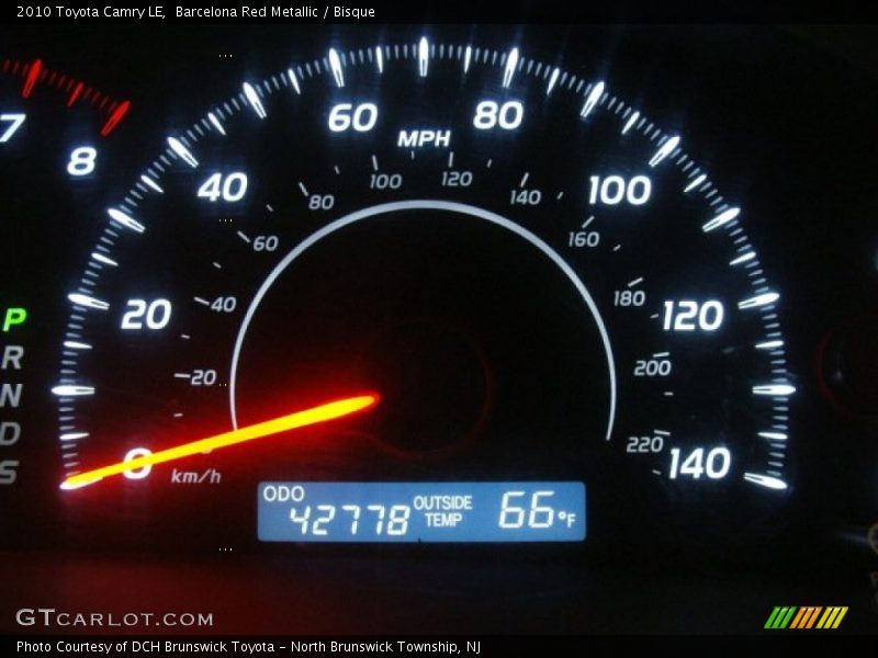 Barcelona Red Metallic / Bisque 2010 Toyota Camry LE