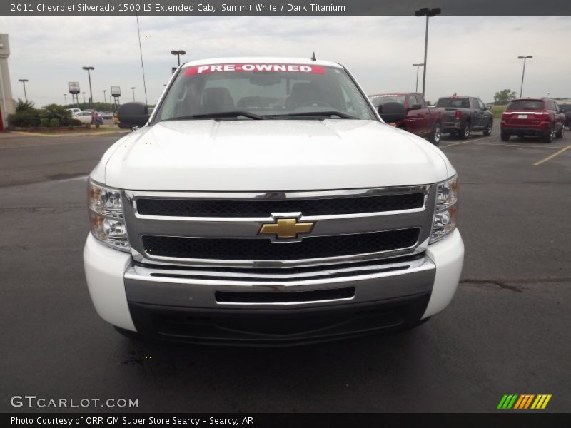 Summit White / Dark Titanium 2011 Chevrolet Silverado 1500 LS Extended Cab