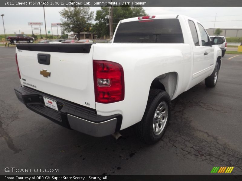 Summit White / Dark Titanium 2011 Chevrolet Silverado 1500 LS Extended Cab