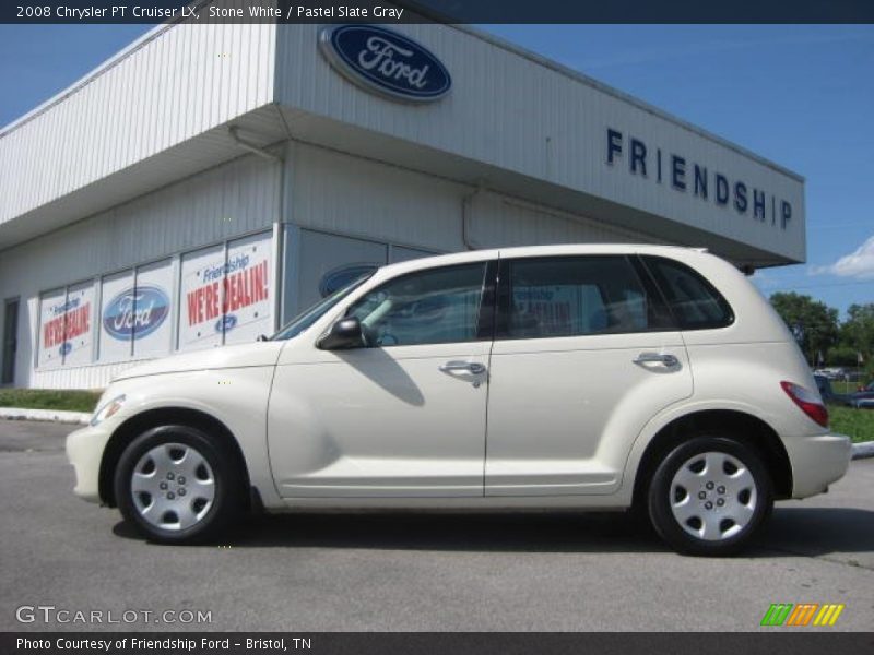 Stone White / Pastel Slate Gray 2008 Chrysler PT Cruiser LX