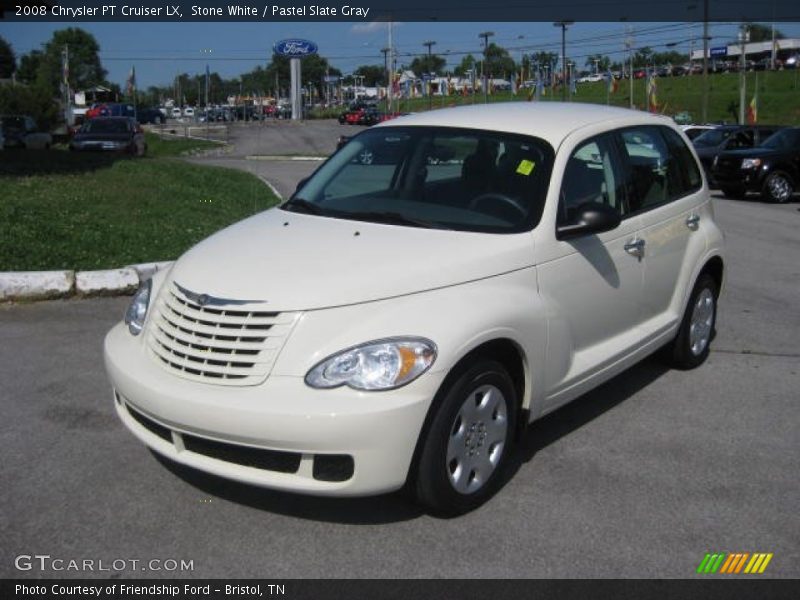 Stone White / Pastel Slate Gray 2008 Chrysler PT Cruiser LX