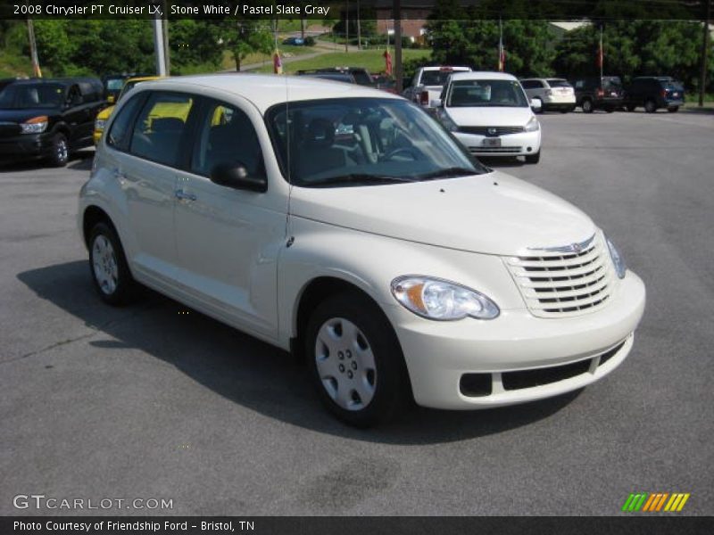 Stone White / Pastel Slate Gray 2008 Chrysler PT Cruiser LX