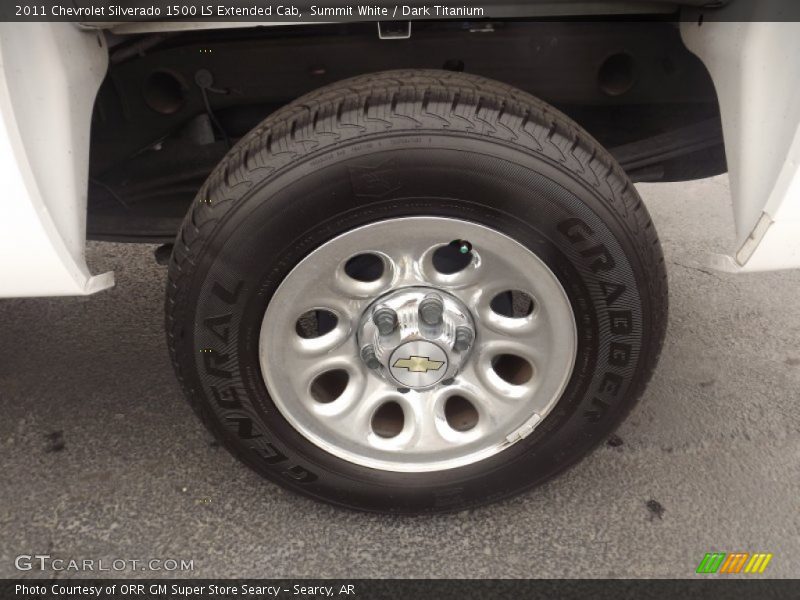 Summit White / Dark Titanium 2011 Chevrolet Silverado 1500 LS Extended Cab