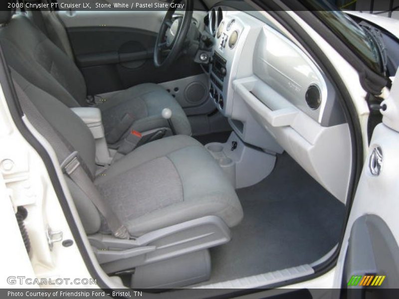 Stone White / Pastel Slate Gray 2008 Chrysler PT Cruiser LX