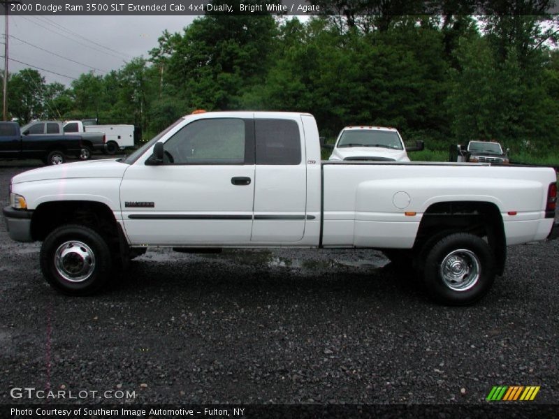 Bright White / Agate 2000 Dodge Ram 3500 SLT Extended Cab 4x4 Dually