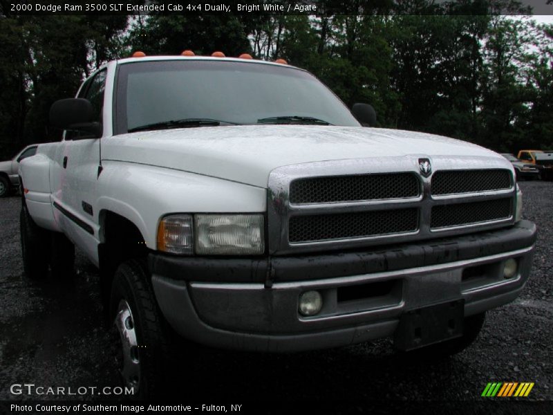 Bright White / Agate 2000 Dodge Ram 3500 SLT Extended Cab 4x4 Dually