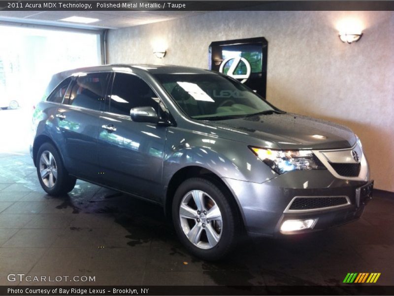Polished Metal Metallic / Taupe 2011 Acura MDX Technology