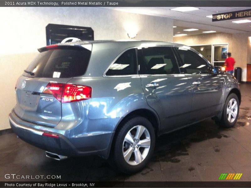 Polished Metal Metallic / Taupe 2011 Acura MDX Technology