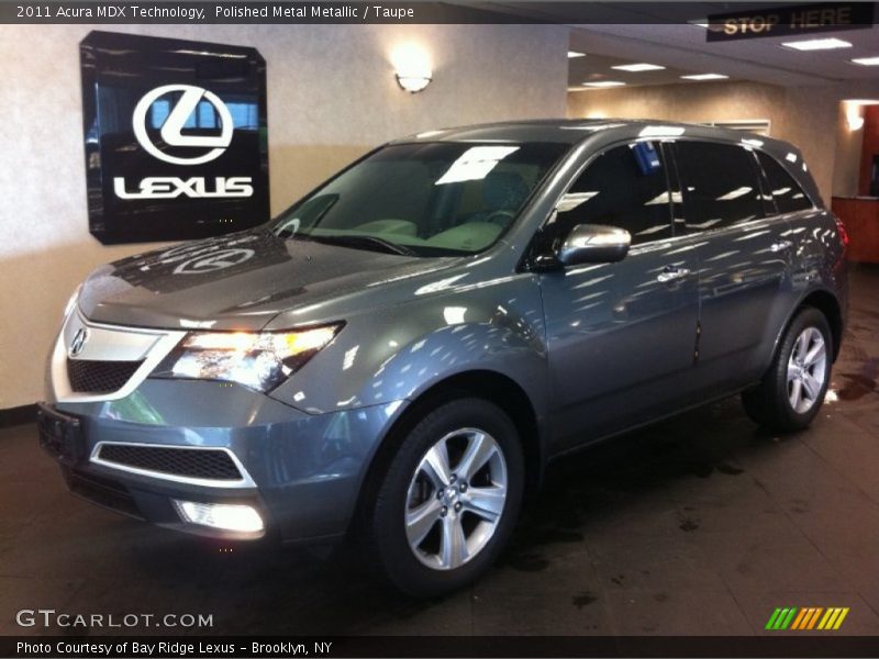 Polished Metal Metallic / Taupe 2011 Acura MDX Technology