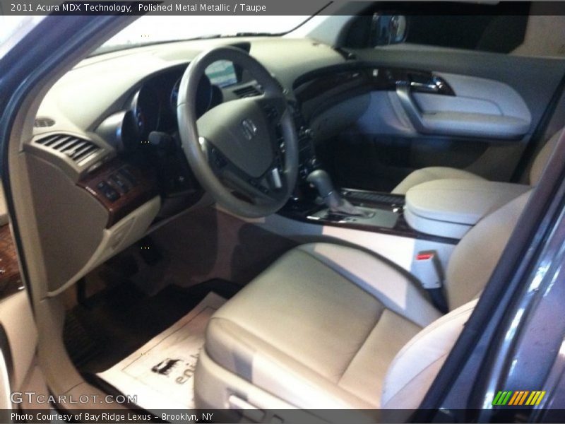 Polished Metal Metallic / Taupe 2011 Acura MDX Technology