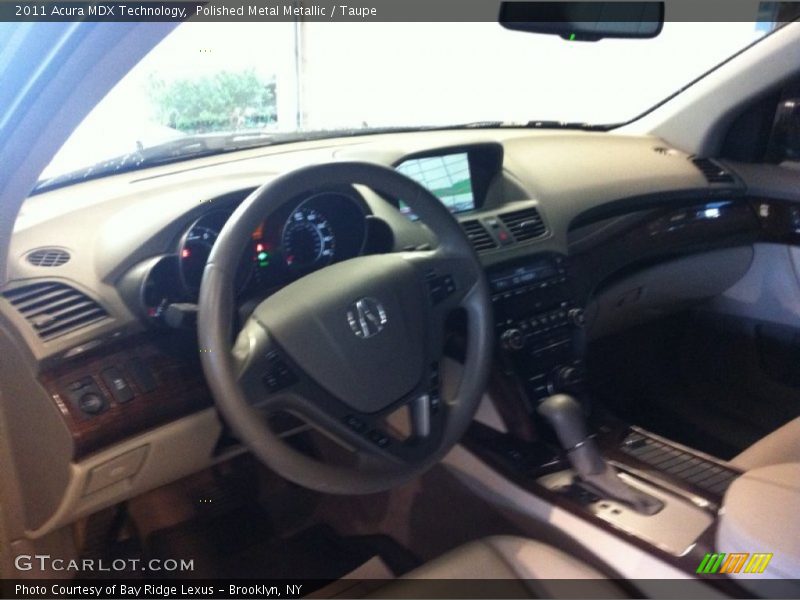 Polished Metal Metallic / Taupe 2011 Acura MDX Technology