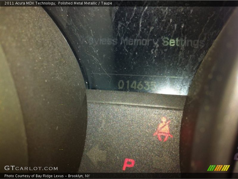 Polished Metal Metallic / Taupe 2011 Acura MDX Technology