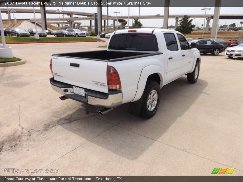 Super White / Graphite Gray 2007 Toyota Tacoma V6 SR5 PreRunner Double Cab