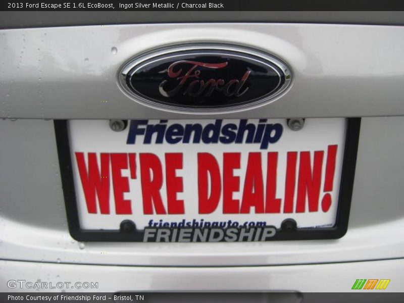 Ingot Silver Metallic / Charcoal Black 2013 Ford Escape SE 1.6L EcoBoost