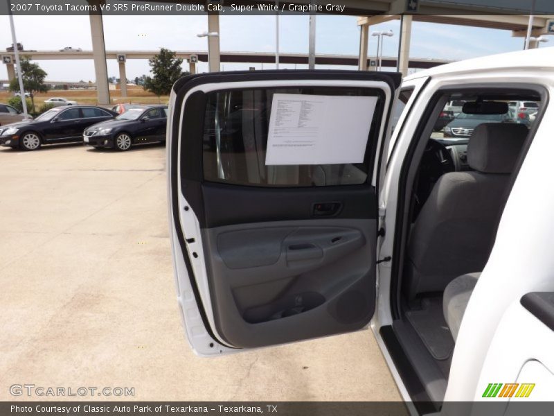 Super White / Graphite Gray 2007 Toyota Tacoma V6 SR5 PreRunner Double Cab