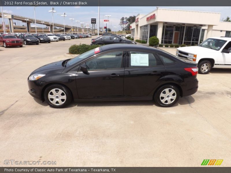 Black / Charcoal Black 2012 Ford Focus S Sedan