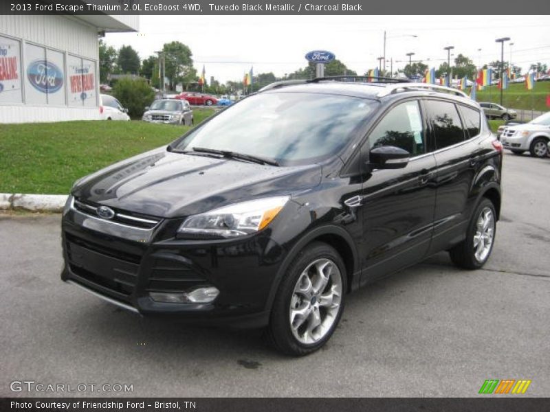 Tuxedo Black Metallic / Charcoal Black 2013 Ford Escape Titanium 2.0L EcoBoost 4WD